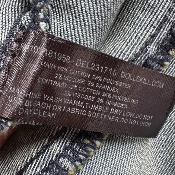 ⛅️[ Dolls Kill ] X Delia’s Hillside Sweetheart Flare Denim Jeans Lace-Up Waist - Picture 12 of 17